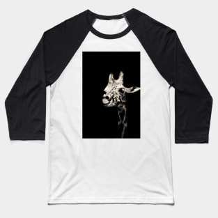 Give us a smile! Monochromatic | Black and White : Giraffe Baseball T-Shirt